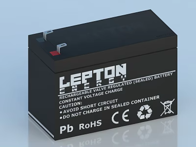 Lepton Rechargeable Sealed Battery For Household Electrical Appliances With CE RoHS 3d model