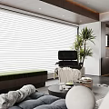 Spacious Modern Open Plan Living And Dining Room With Luxury Wood And Marble Interior Design