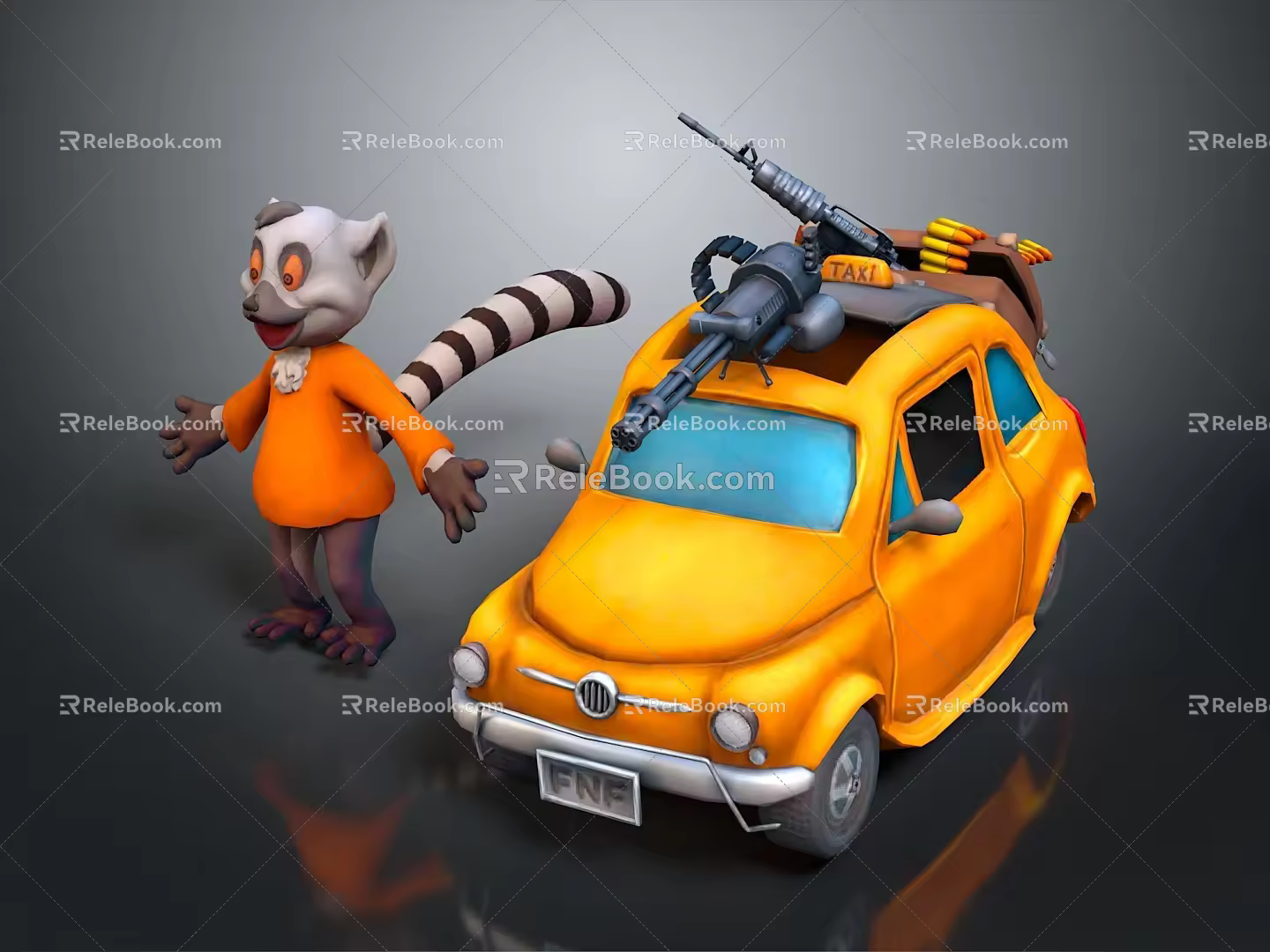 Self-made armed car modified car modified car chariot doomsday car self-made car self-made car modified car 3d model
