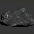 Black Wooden Stone Featuring Natural Rough Surface Texture And Irregular Decorative Shape For Home Decor