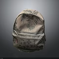 Everyday Use Decorative Fabric Backpack With Leaf Pattern And Stylish Design