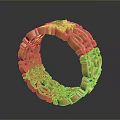 Exquisite Golden Ring With Intricate Hollow Floral Patterns And Decorative Design