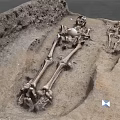 Two Ancient Human Skeletons Discovered In Archaeological Burial Excavation Site