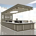 Luxurious Modern Jewelry Store Interior With Display Counters And Lighting Fixtures