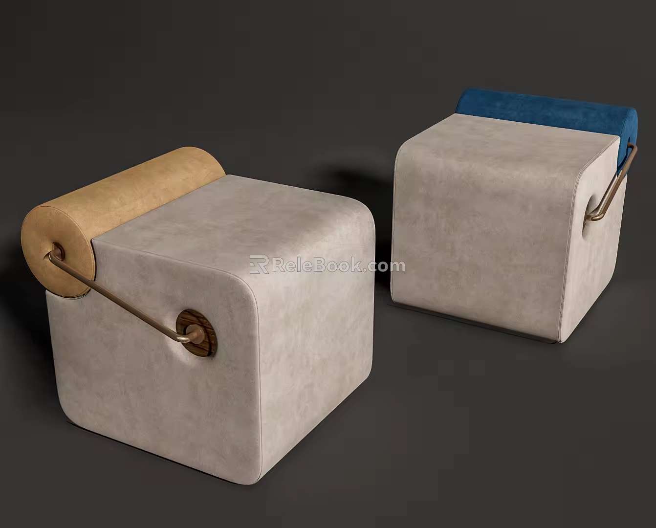 Modern Sofa Stool Low Stool Pier 3d model