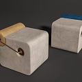 Modern Sofa Stool Low Stool Pier 3d model
