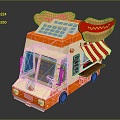 Food Truck Food Vending Vehicle Mobile Food Truck Mobile Vendor Mobile Vendor Car Dining Car Mobile Dining Car 3d model