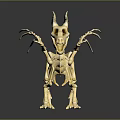 3D Printed Detailed Dragon Skeleton Medical Model For Educational Training Use