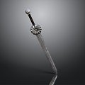 Officer Sword Sword Long Sword Sheath Sword Samurai Sword Samurai Sword Accessories Soldier Sword Knight Sabre 3d model