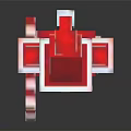Pixel Style Santa Claus Themed Christmas Decorative Furniture Figurine Ornament