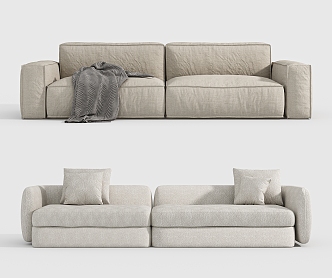 Silent double sofa 3d model