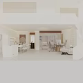 Aesthetic Beauty Salon Interior With Modern White Design Product Display Lighting And Seating Area