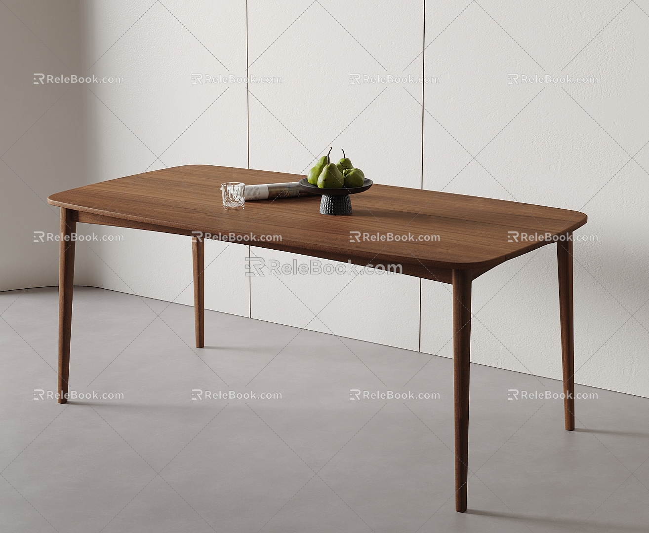 Modern dining table 3d model