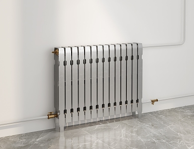 modern radiator cast iron radiator 3d model