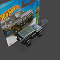 Hot Wheels Electric Toy Off Road Vehicle With Blue Packaging And Gray Model Design