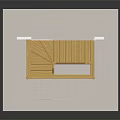 Modern Spiral Staircase Design With Wooden Steps Platform And Metal Railing