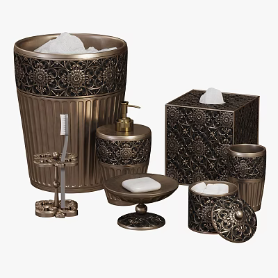 Modern Bathroom Small Bathroom Supplies Ornaments 3d model