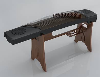 Chinese Guzheng 3d model