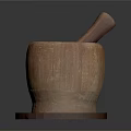 Handcrafted Wooden Mortar And Pestle Practical Household Tool For Grinding Spices And Herbs
