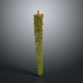 Lush Green Vertical Plant Column With Dense Foliage And Natural Growth