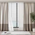 Modern Curtains 3d model