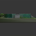 Realistic Model Scene of Octagonal Structure With Stone Steps Green Vegetation and Ruined Ground