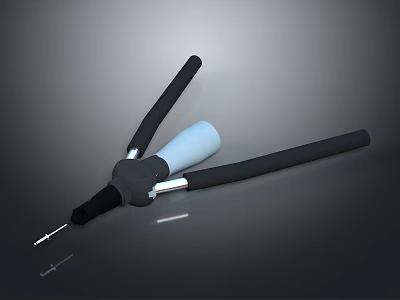 High Quality Hardware Tool Pliers with Black Handles White Middle Section and Metal Tip 3d model