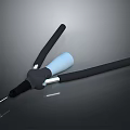 High Quality Hardware Tool Pliers with Black Handles White Middle Section and Metal Tip