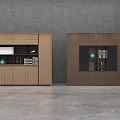 Modern Minimalist Light And Dark Wood Bookcases With Open Shelves Books And Decorative Vase