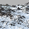 Modern Mountains Mountains Snow Mountain Peak Mountain Mountain 3d model