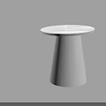 Modern White Tea Table and Chairs With Round Tabletop And Tapered Wooden Legs