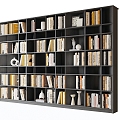 bookcase bookshelf book ornaments 3d model