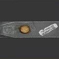 Carpentry Hammer with Metal Head Wooden Handle and Label on Handle