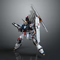 Mecha Robot Character With Mechanical Wings Armor And Weapon In Dynamic Pose 3d model
