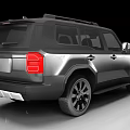 Black SUV Car With Modern Rugged Design Front Grille And Alloy Wheels