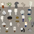 Modern Table Lamp Special-shaped Table Lamp Cream Style Table Lamp Desk Lamp Decorative Table Lamp 3d model