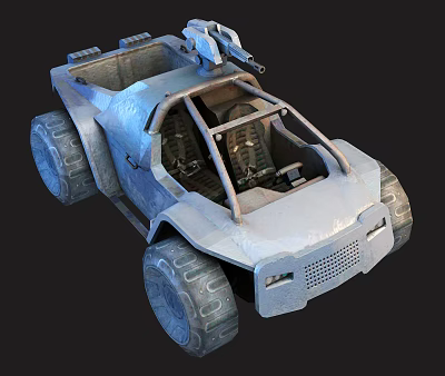 Modern Military Vehicle Field Vehicle 3d model