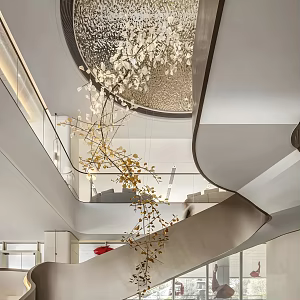 Modern Lobby International Hotel Lobby Stairs 3d model