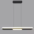 Sleek Modern Pendant Light With Rectangular Design And Warm Ambient Glow 3d model