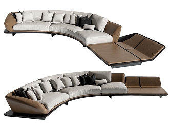 Modern Minotti Multiplayer Sofa 3d model