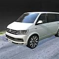 Sleek White Volkswagen Minivan With Modern Exterior Design And Stylish Alloy Wheels