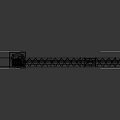Yellow Tower Crane With Steel Boom Mast And Hanging Hook Structure