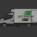 White EUTOTHERM Commercial Refrigerated Truck With Green Side Stripes And Logo