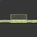 Modern Transparent Wall Lamp With Ice Crack Texture And Gold Base