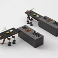 Modern Kitchen With Black Island Counter Bar Stools Sink And Stove
