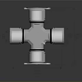 Metallic Modular Lighting Combination With Precise Dimension Marked Structural Installation Components