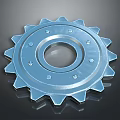 Durable Metal Gear Hardware Tool With Toothed Design Central Hole And Screw Holes