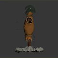 Scarecrow Wizard Dummy Carto Virtual Character Virtual Character 3d model