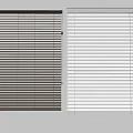 Stylish Brown and White Window Blinds for Modern Home Interior Design 3d model