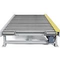Industrial Roller Conveyor With Metal Rollers Frame And Drive System For Material Handling 3d model